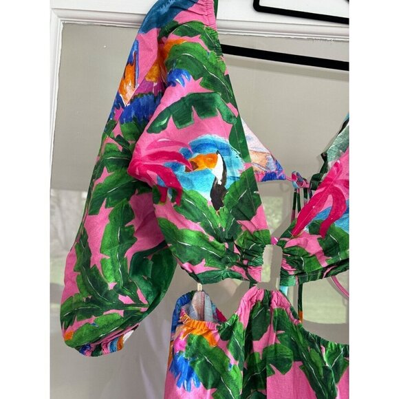 FARM Rio Pink Tropical Midi Dress - Picture 5 of 8